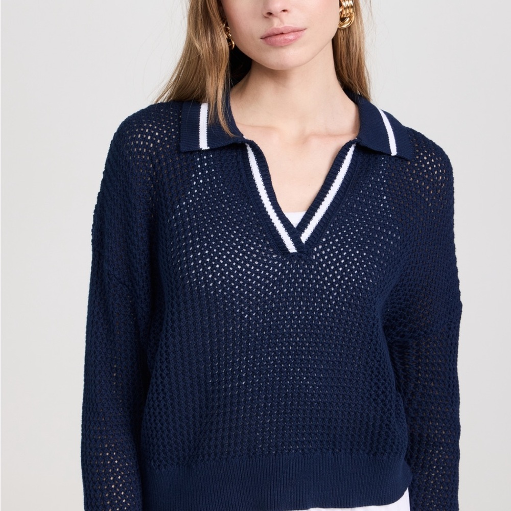 Revolve x 525 America Collared Knit sweater PRA